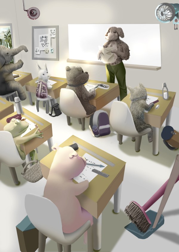 Teacher in Classroom - A6 size Only