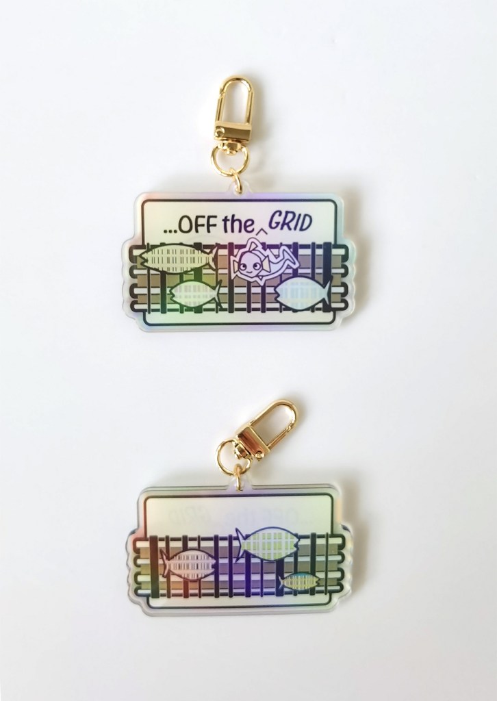 'Off the Grid Keychain/Bag Charm for Tote Bag